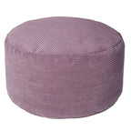 Grand pouf rond en velours côtelé pour l'intérieur, Coussin de sol surdimensionné pour le salon