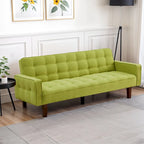 Canapé-lit futon, canapé-lit convertible moderne avec accoudoirs pour studio, bureau, appartement, petit espace de vie, salle de jeux