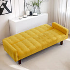 Canapé-lit futon, canapé-lit convertible moderne avec accoudoirs pour studio, bureau, appartement, petit espace de vie, salle de jeux