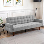Canapé-lit futon, canapé-lit convertible moderne avec accoudoirs pour studio, bureau, appartement, petit espace de vie, salle de jeux