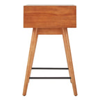 Table d'appoint en bois à 1 tiroir avec étagère ouverte, Table de chevet moderne pour salon et chambre à coucher
