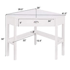 Bureau d'angle pour ordinateur en bois, table de travail, bureau d'angle pour ordinateur portable