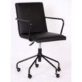 Chaise de bureau à roulettes avec hauteur réglable, roulettes pivotantes, chaise de bureau ergonomique