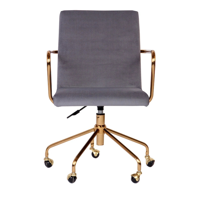 Chaise de bureau à roulettes avec hauteur réglable, roulettes pivotantes, chaise de bureau ergonomique