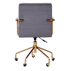 Chaise de bureau à roulettes avec hauteur réglable, roulettes pivotantes, chaise de bureau ergonomique