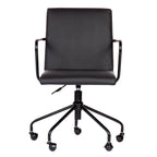 Chaise de bureau à roulettes avec hauteur réglable, roulettes pivotantes, chaise de bureau ergonomique