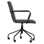 Chaise de bureau à roulettes avec hauteur réglable, roulettes pivotantes, chaise de bureau ergonomique