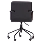 Chaise de bureau à roulettes avec hauteur réglable, roulettes pivotantes, chaise de bureau ergonomique