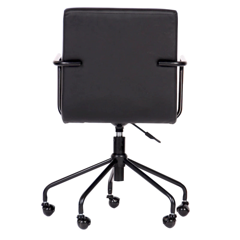 Chaise de bureau à roulettes avec hauteur réglable, roulettes pivotantes, chaise de bureau ergonomique