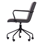 Chaise de bureau à roulettes avec hauteur réglable, roulettes pivotantes, chaise de bureau ergonomique