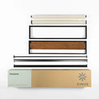 Cadre de lit plateforme 14 pouces en métal marron et bambou, lauréat du prix GOOD DESIGN, Grand lit/Lit double/Très grand lit