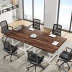 Table de conférence de 2 m (6,5 pi), rectangulaire, 78,74 po L x 39,2 po l x 29,52 po H, 2 pièces séparées - 78,74 po L x 39,2 po l x 29,52 po H