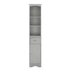 Armoire haute de salle de bain de 72 po avec tiroir et 5 tablettes ajustables
