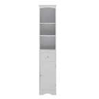 Armoire haute de salle de bain de 72 po avec tiroir et 5 tablettes ajustables