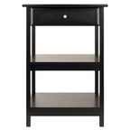Meuble Imprimante Noir avec Rangement, Chariot Roulant Mobile pour Bureau à Domicile