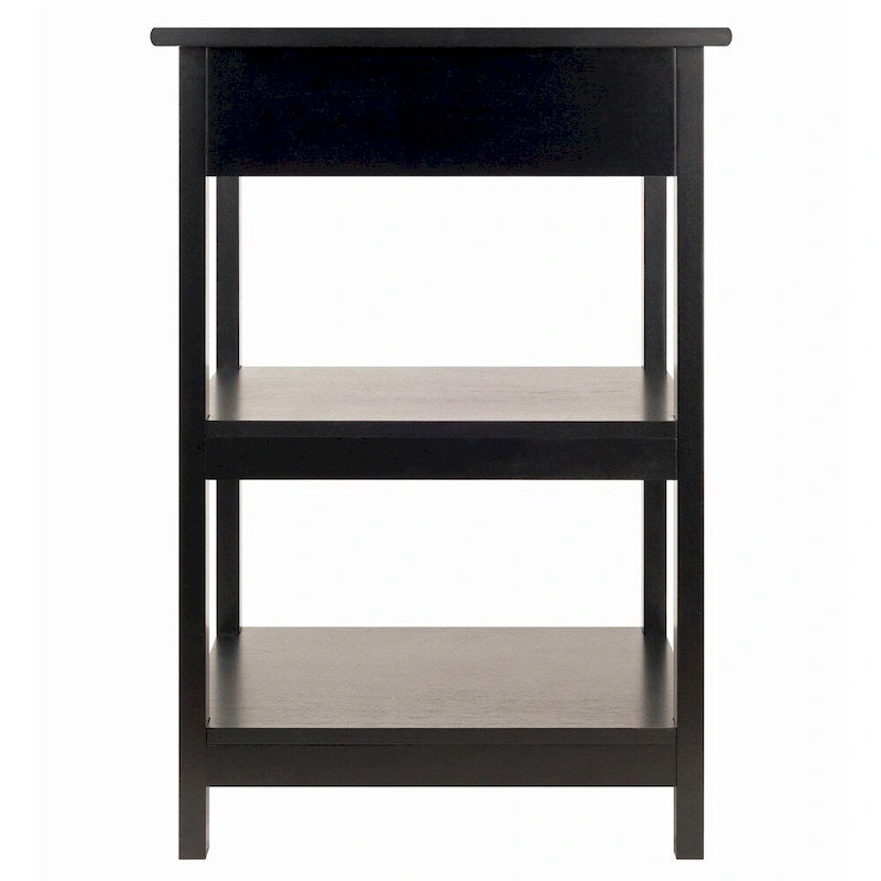 Meuble Imprimante Noir avec Rangement, Chariot Roulant Mobile pour Bureau à Domicile