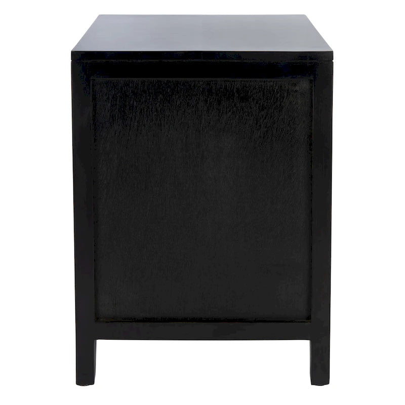 Table de chevet 1 tiroir 1 porte Coastal, style Dalia, table d'appoint de chambre avec rangement