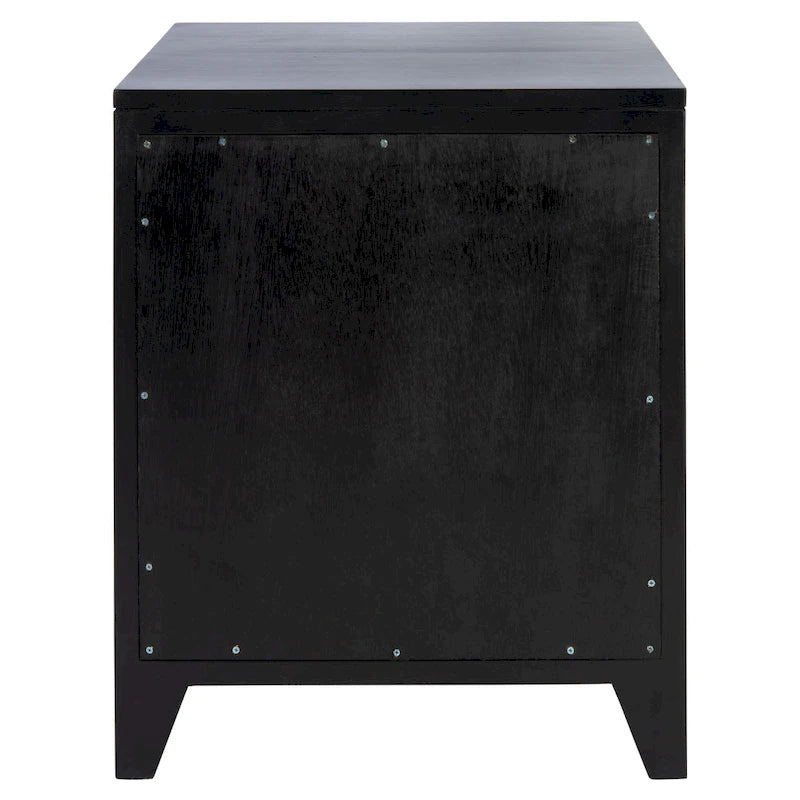 Table de chevet 1 tiroir 1 porte Coastal, style Dalia, table d'appoint de chambre avec rangement