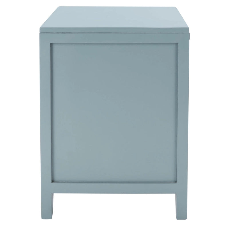 Table de chevet 1 tiroir 1 porte Coastal, style Dalia, table d'appoint de chambre avec rangement