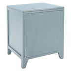 Table de chevet 1 tiroir 1 porte Coastal, style Dalia, table d'appoint de chambre avec rangement