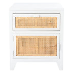 Table de chevet 1 tiroir 1 porte Coastal, style Dalia, table d'appoint de chambre avec rangement