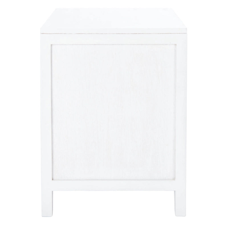 Table de chevet 1 tiroir 1 porte Coastal, style Dalia, table d'appoint de chambre avec rangement