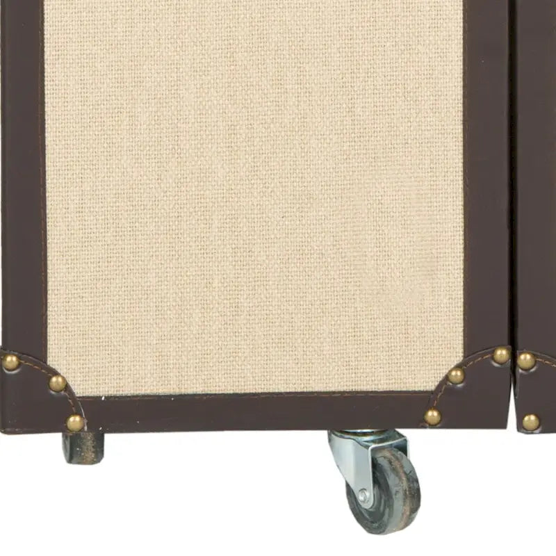 Meuble de Bar de Rangement Beige avec Étagères, 24Lx18Px42H Pouces, Meuble à Alcool Moderne pour Salon