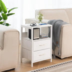 Table de chevet avec station de recharge
