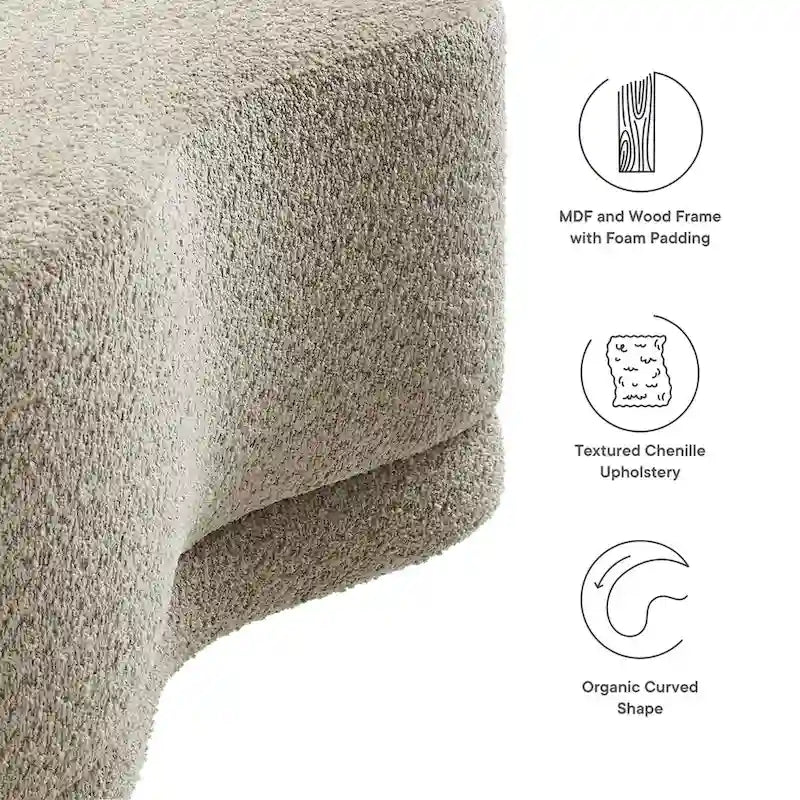 Banc ottoman rembourré Nimbus 48