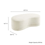 Banc ottoman rembourré Nimbus 48