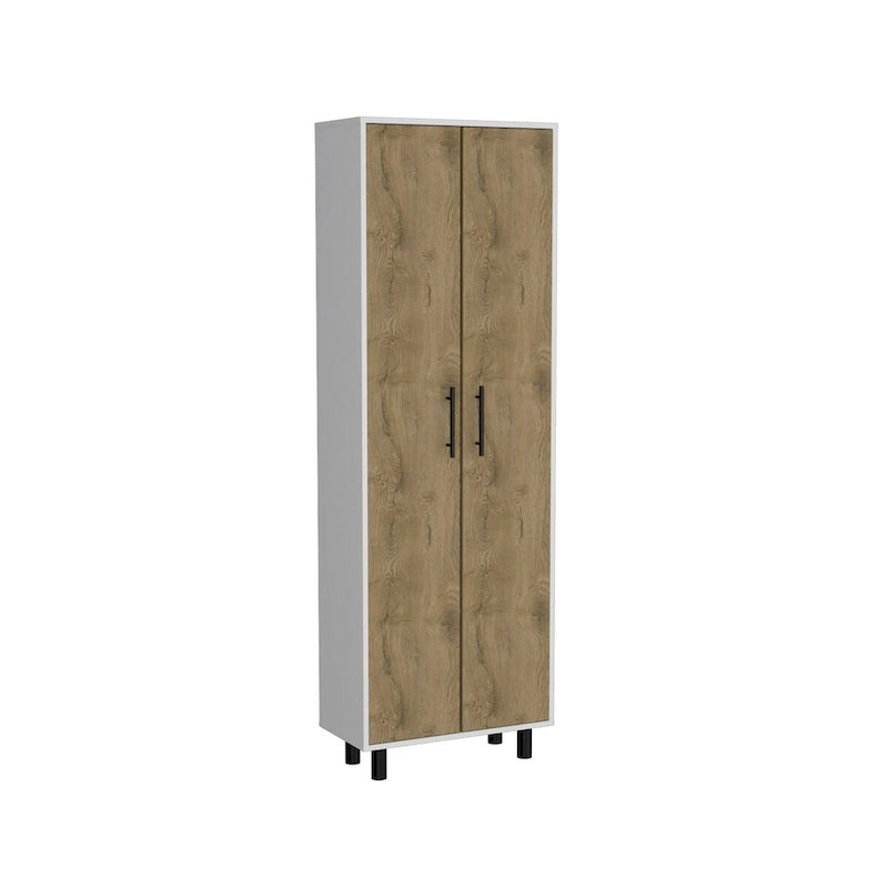 Armoire de cuisine et de salle à manger autoportante multi-rangement avec étagères réglables