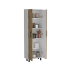 Armoire de cuisine et de salle à manger autoportante multi-rangement avec étagères réglables