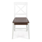Chaises de salle à manger Roshan Farmhouse en bois d'acacia, lot de 2