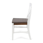 Chaises de salle à manger Roshan Farmhouse en bois d'acacia, lot de 2