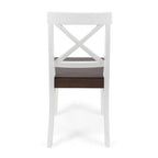 Chaises de salle à manger Roshan Farmhouse en bois d'acacia, lot de 2