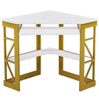 Bureau d'angle en L avec tiroir clavier, table d'étude et d'ordinateur pour bureau à domicile et dortoir