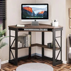 Bureau d'angle en L avec tiroir clavier, table d'étude et d'ordinateur pour bureau à domicile et dortoir
