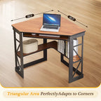 Bureau d'angle en L avec tiroir clavier, table d'étude et d'ordinateur pour bureau à domicile et dortoir