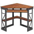 Bureau d'angle en L avec tiroir clavier, table d'étude et d'ordinateur pour bureau à domicile et dortoir