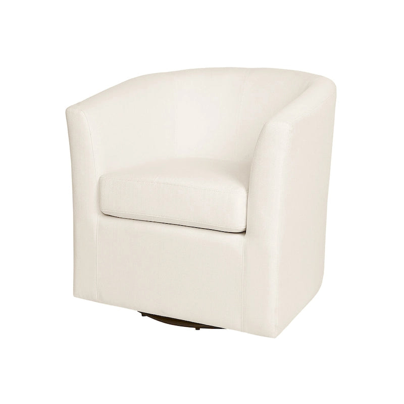 Fauteuil club pivotant, fauteuil d'appoint rembourré avec base pivotante à 360° pour le salon