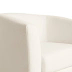 Fauteuil club pivotant, fauteuil d'appoint rembourré avec base pivotante à 360° pour le salon