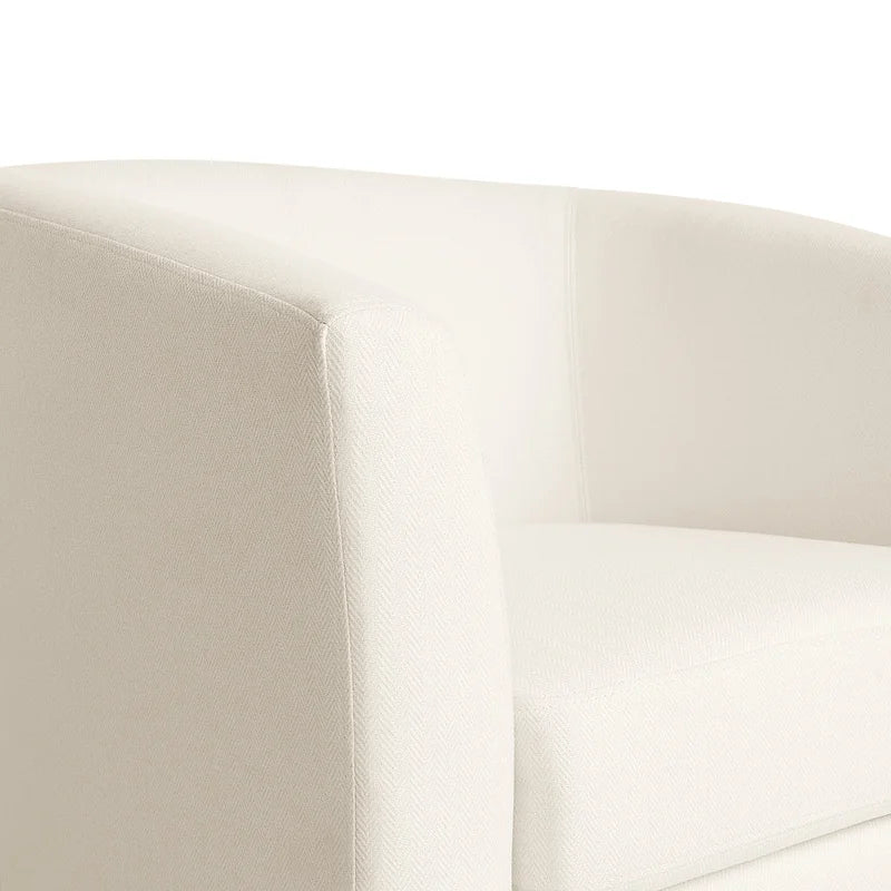 Fauteuil club pivotant, fauteuil d'appoint rembourré avec base pivotante à 360° pour le salon
