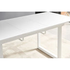 Table à manger extensible carrée 70,86 W avec pied en métal