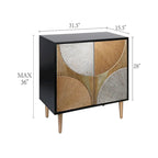 Buffet de salle à manger/salon/chambre à 2 portes avec rangement pour bar - 91,4 cm (H) x 80 cm (L) x 39,4 cm (P)