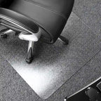 Tapis de chaise rectangulaire en polycarbonate pour moquette à poils courts, 48 x 60 pouces, protection de sol transparente