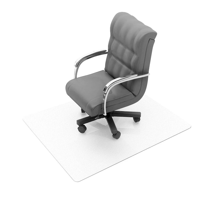 Tapis de chaise rectangulaire en polycarbonate pour moquette à poils courts, 48 x 60 pouces, protection de sol transparente