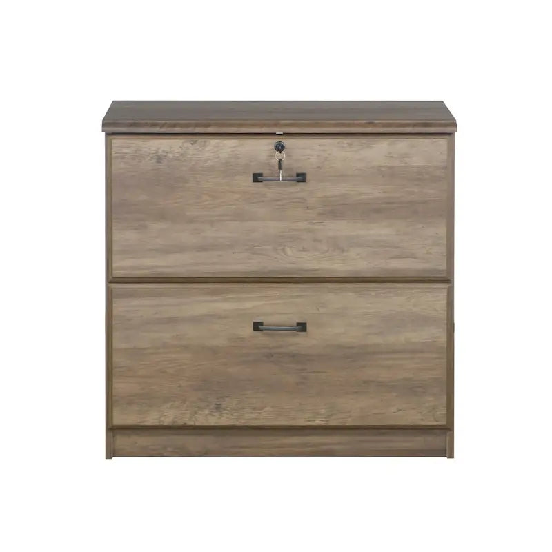 Classeur latéral à 2 tiroirs, style Honduras, rangement de dossiers pour bureau à domicile, format lettre et légal