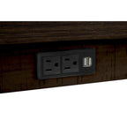 Table hauteur comptoir 4 pièces avec tabourets rembourrés en tissu